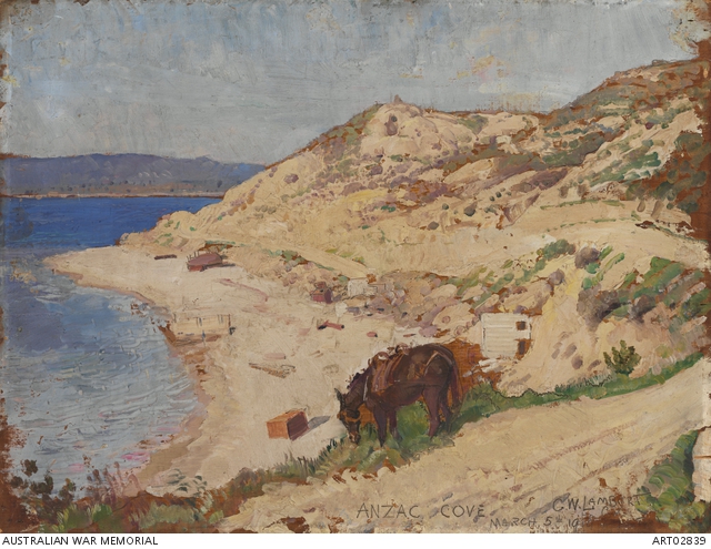 Anzac, the landing 1915 by George Washington Lambert, Australian War Memorial